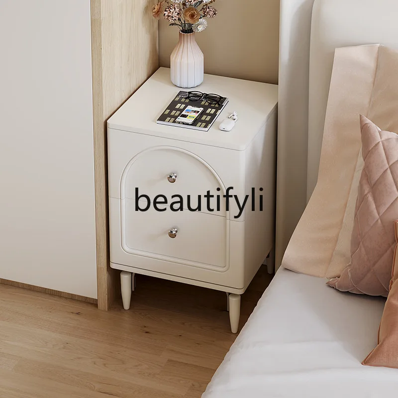 Cream wind bedside table light luxury high sense small very narrow 30cm mini side few
Cream wind bedside table light luxury high sense small very narrow 30cm mini side few