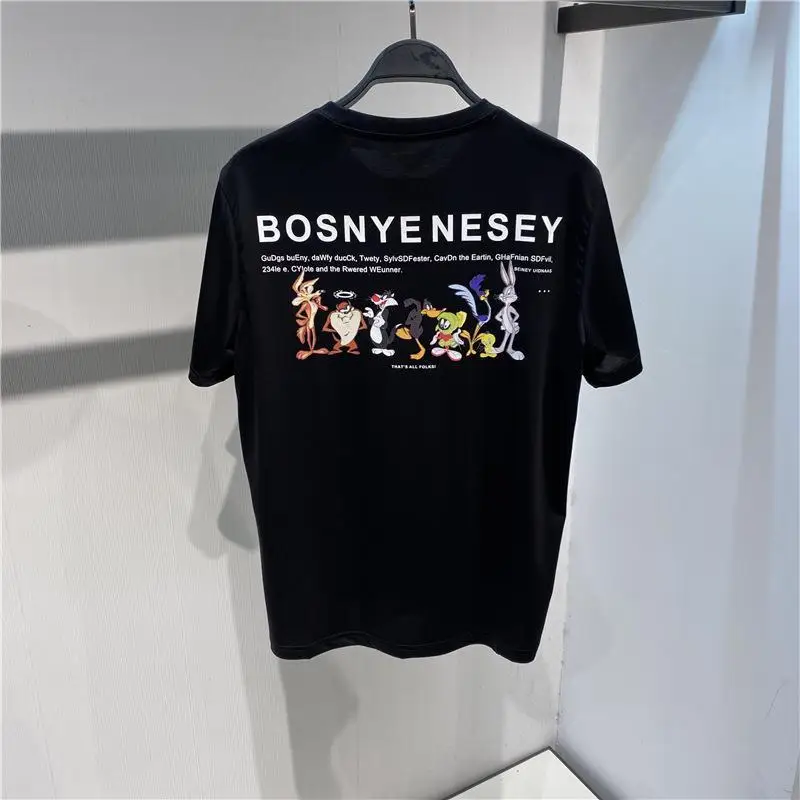 Fashion Trend Crew Neck Short Sleeve T-Shirt Men's Summer New Korean Version Cartoon Printed Cotton Top
Fashion Trend Crew Neck Short Sleeve T-Shirt Men's Summer New Korean Version Cartoon Printed Cotton Top
