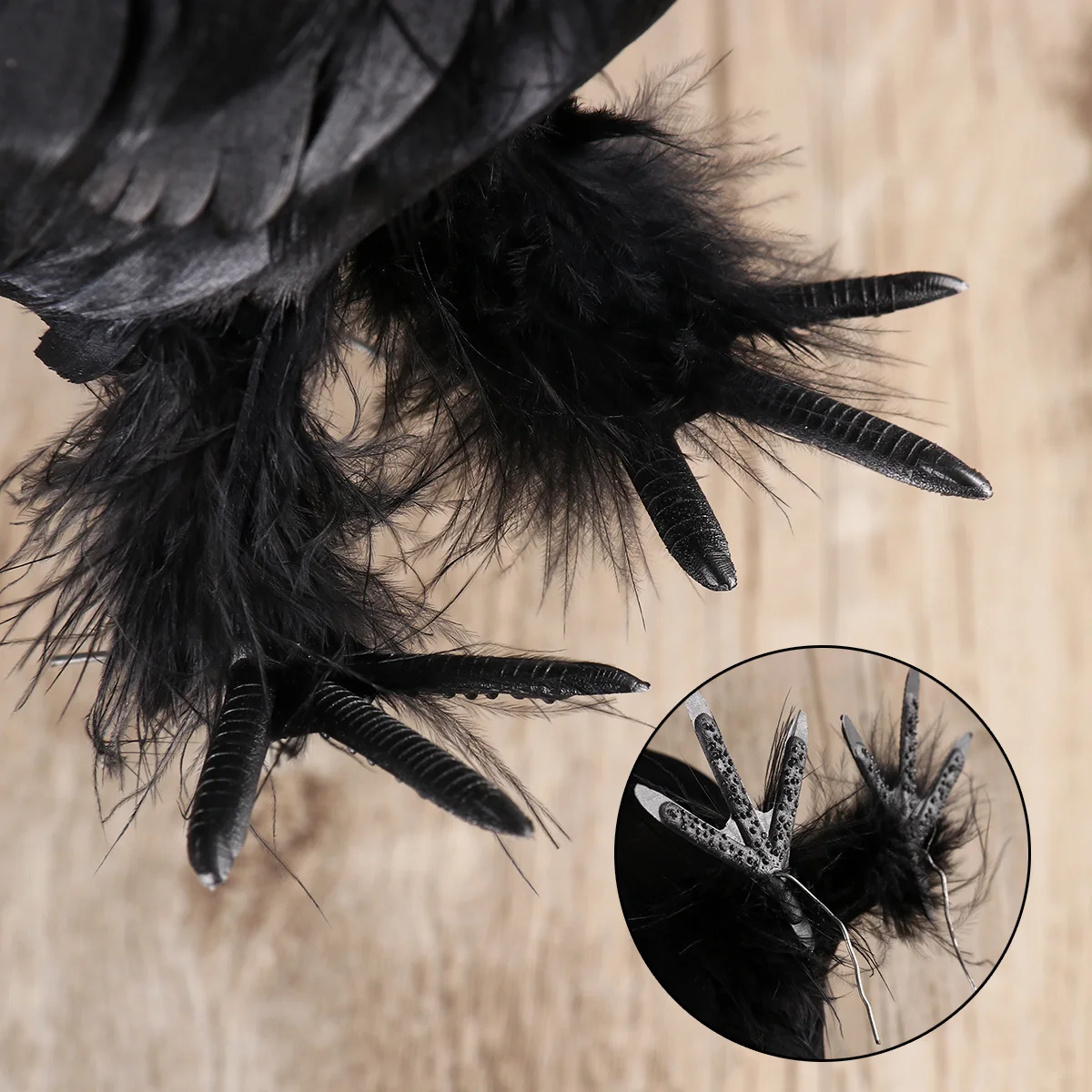 Artificial Crow Black Bird Prop Halloween Decor Bendable Wire Feet for Spooky Haunted House Branch Fence
Artificial Crow Black Bird Prop Halloween Decor Bendable Wire Feet for Spooky Haunted House Branch Fence
