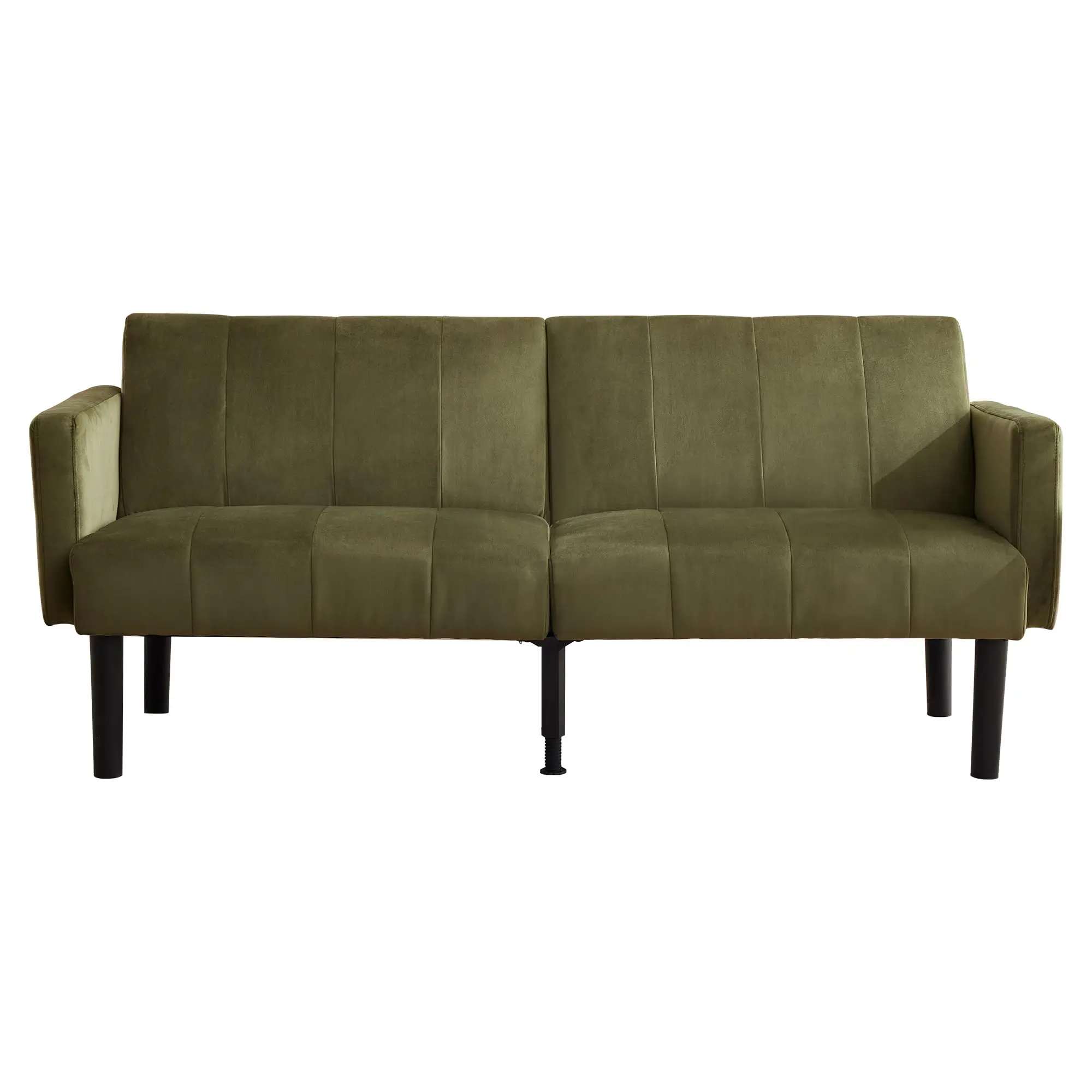 75.5 Inch Convertible Sofa Bed Vertical Stripe Linen Feel Fabric Mid Century Modern Folding Sofa Green
75.5 Inch Convertible Sofa Bed Vertical Stripe Linen Feel Fabric Mid Century Modern Folding Sofa Green