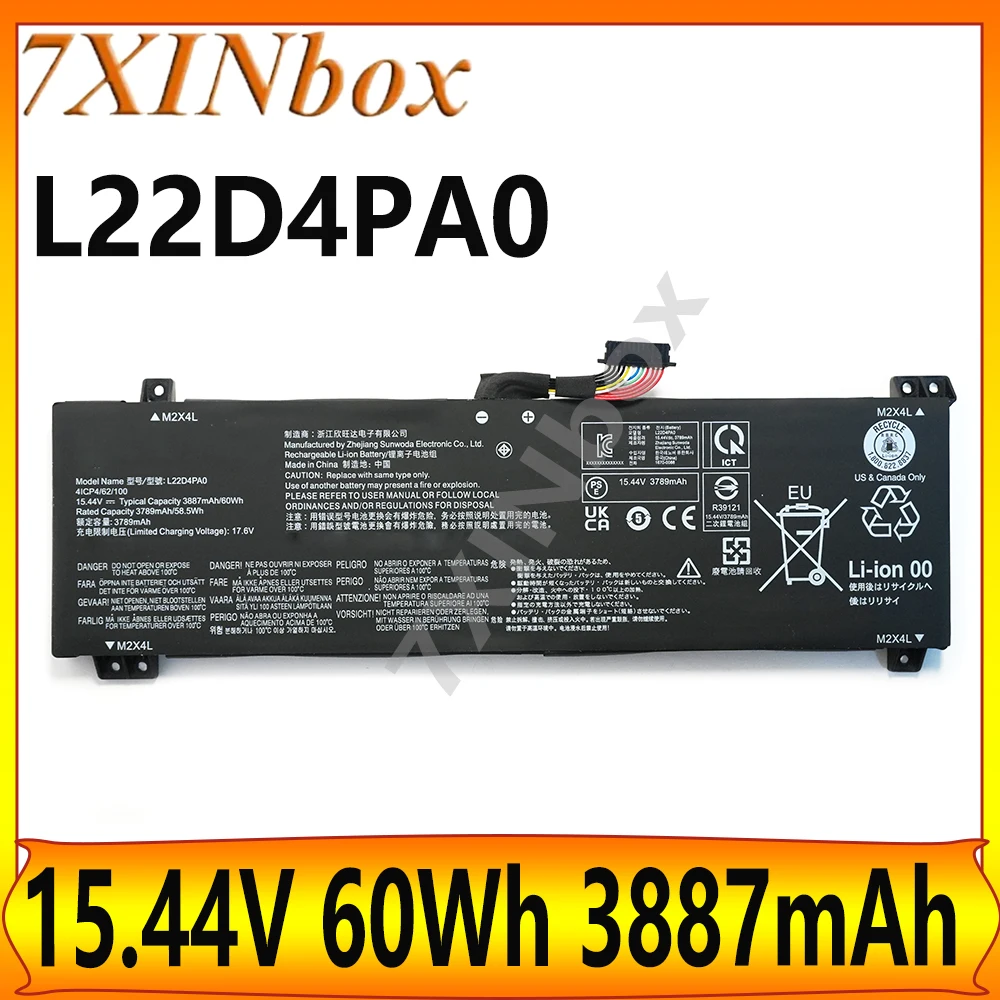 7XINbox L22D4PA0 L22B4PA0 15,44 В 60 Втч Аккумулятор для ноутбука Lenovo LOQ 15 15APH8 Legion Slim 5 16APH8 16IRH8 L22L4PA0 L22M4PA0
7XINbox L22D4PA0 L22B4PA0 15,44 В 60 Втч Аккумулятор для ноутбука Lenovo LOQ 15 15APH8 Legion Slim 5 16APH8 16IRH8 L22L4PA0 L22M4PA0