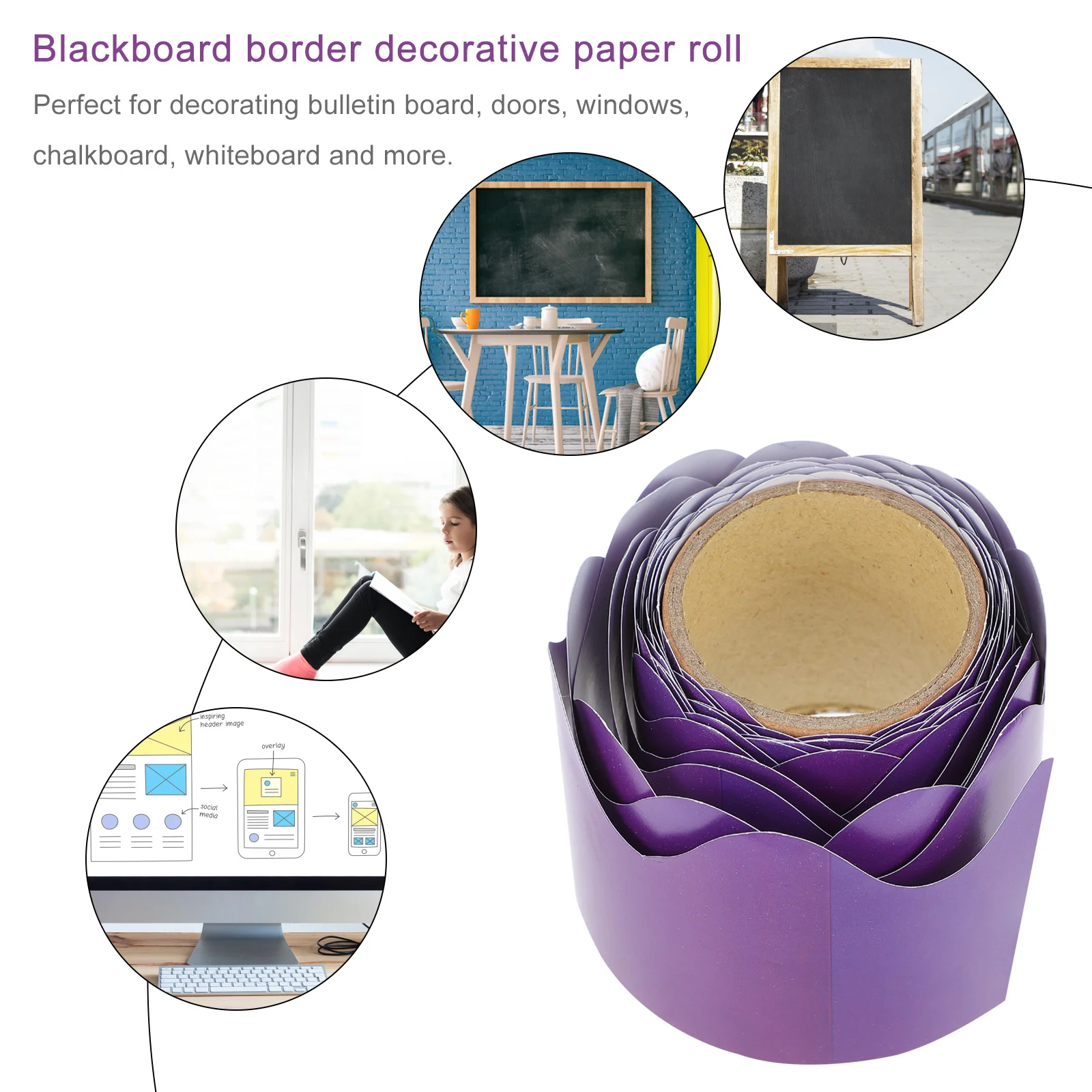 5M Blackboard Trim Chalkboard Decorative Bulletin Frame Classroom Decoration Waterproof Trim For Home Office School Use
5M Blackboard Trim Chalkboard Decorative Bulletin Frame Classroom Decoration Waterproof Trim For Home Office School Use