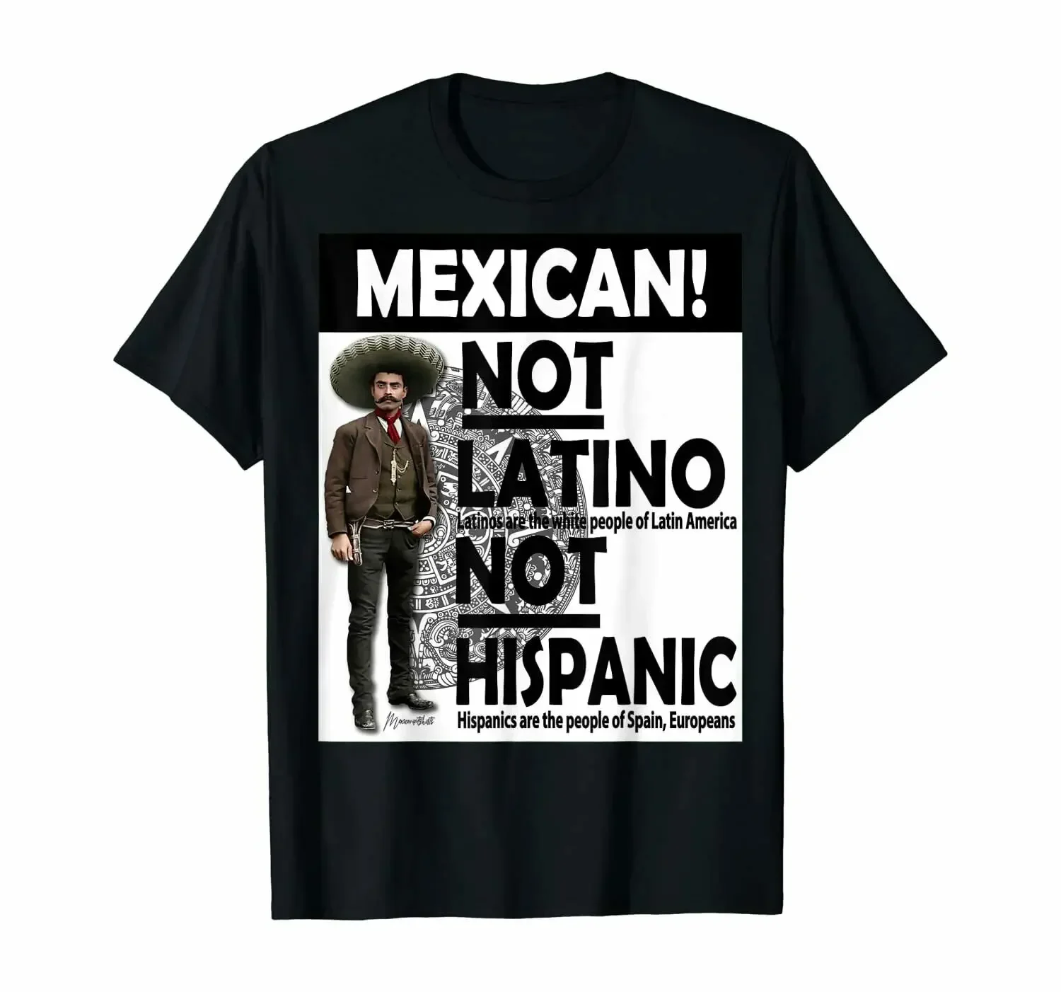 Mexican Not Latino Emiliano Zapata T-Shirt 100% Cotton O-Neck Summer Short Sleeve Casual Mens T-shirt Size S-3XL
Mexican Not Latino Emiliano Zapata T-Shirt 100% Cotton O-Neck Summer Short Sleeve Casual Mens T-shirt Size S-3XL