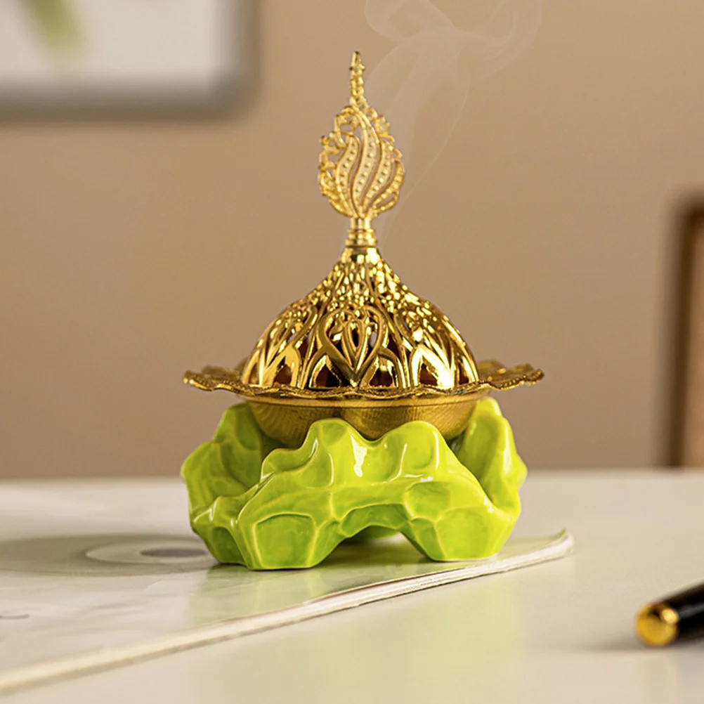 Ceramic Mini Incense Holder Natural Stone Aromatherapy Stove Tabletop Frankincense Burner Middle East Home Office Zen 
Ceramic Mini Incense Holder Natural Stone Aromatherapy Stove Tabletop Frankincense Burner Middle East Home Office Zen