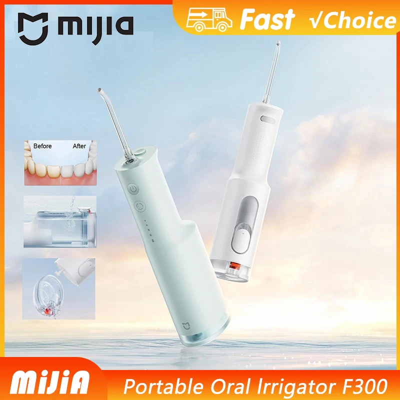 New MIJIA Portable Oral Irrigator F300 Dental Water Jet Water Flosser Teeth Whitening Bucal Tooth Cleaner Waterpulse
New MIJIA Portable Oral Irrigator F300 Dental Water Jet Water Flosser Teeth Whitening Bucal Tooth Cleaner Waterpulse