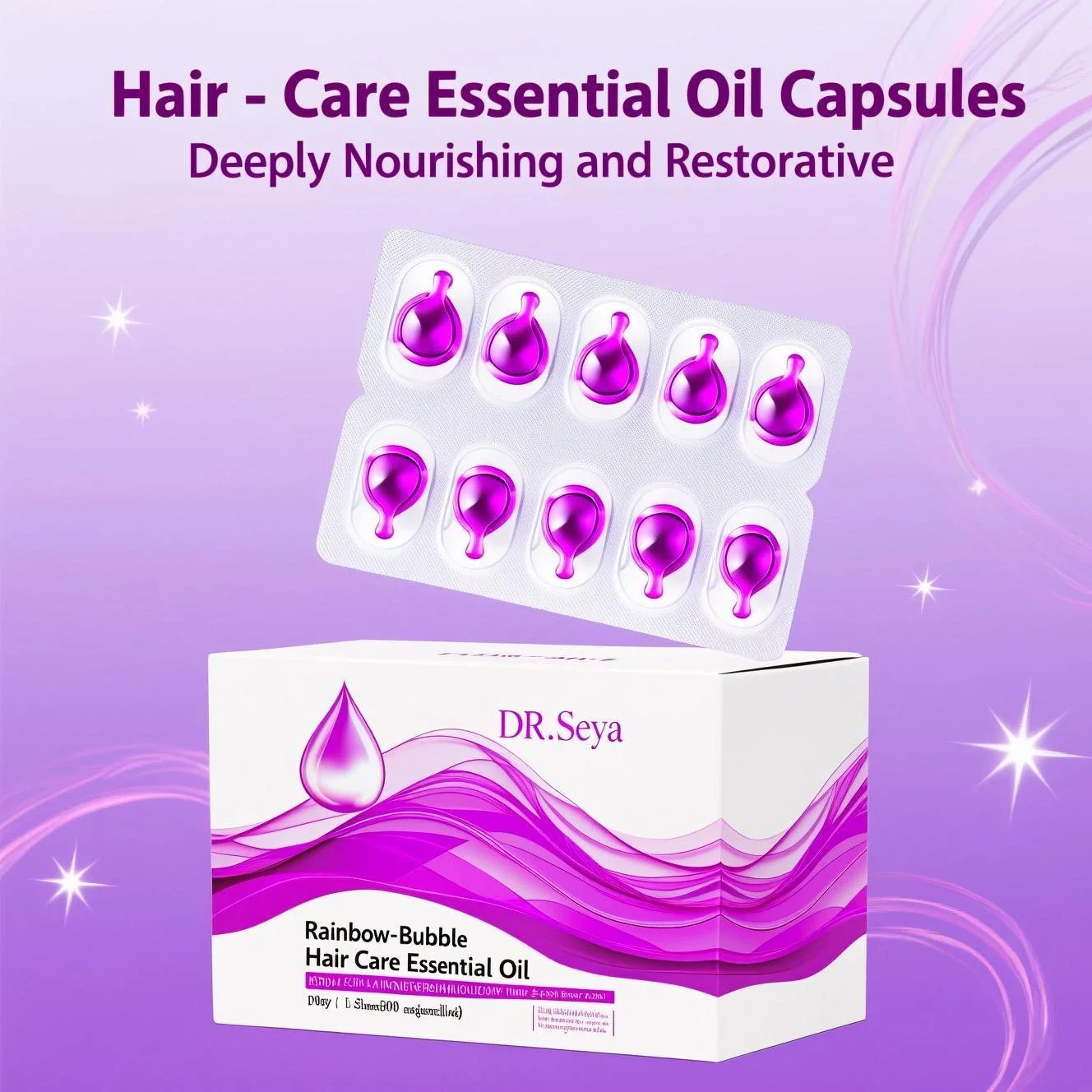 Hair Repair Oil Capsules , Intensive Nourishing with Global Plant Oils, Portable Treatment for Shiny, Smooth & Frizz-Free Hair
Hair Repair Oil Capsules , Intensive Nourishing with Global Plant Oils, Portable Treatment for Shiny, Smooth & Frizz-Free Hair