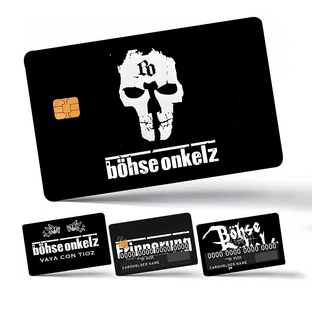 B-ohses Cool O-Onkelzs Stickers Bank Credit Card Stickers Metro-Card Skin Cover Waterproof Removable Debit Covers Sticker
B-ohses Cool O-Onkelzs Stickers Bank Credit Card Stickers Metro-Card Skin Cover Waterproof Removable Debit Covers Sticker