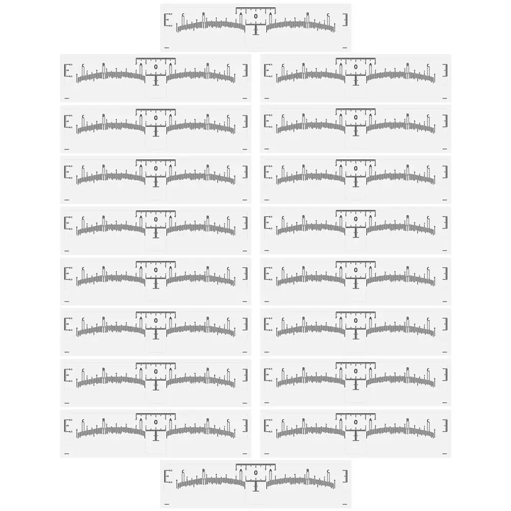 50pcs Disposable Eyebrow Sticker Template Positioning Ruler For Measurement Shaping Tool Brow Line Eyebrow Tools Tattoo