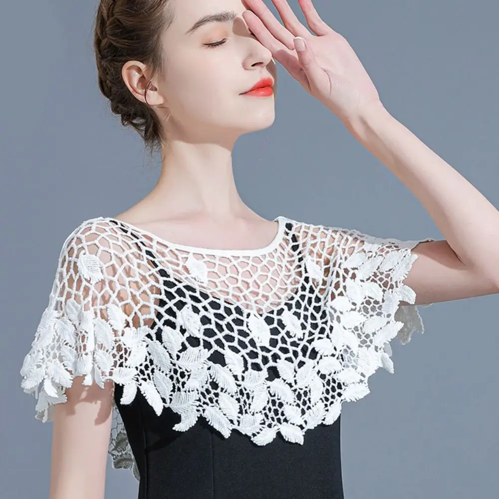 All-match Thin Hollow Out Crochet Shawl Cape Cloak Lace Scarf Korean Style Wraps Blouse Shoulders Fake Collar Spring
All-match Thin Hollow Out Crochet Shawl Cape Cloak Lace Scarf Korean Style Wraps Blouse Shoulders Fake Collar Spring