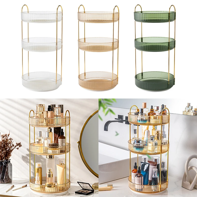 360° Rotating Makeup Storage Box 3-layer Large Capacity Cosmetics Lipstick Storage Shelf Dressing Table Storage Rack
360° Rotating Makeup Storage Box 3-layer Large Capacity Cosmetics Lipstick Storage Shelf Dressing Table Storage Rack