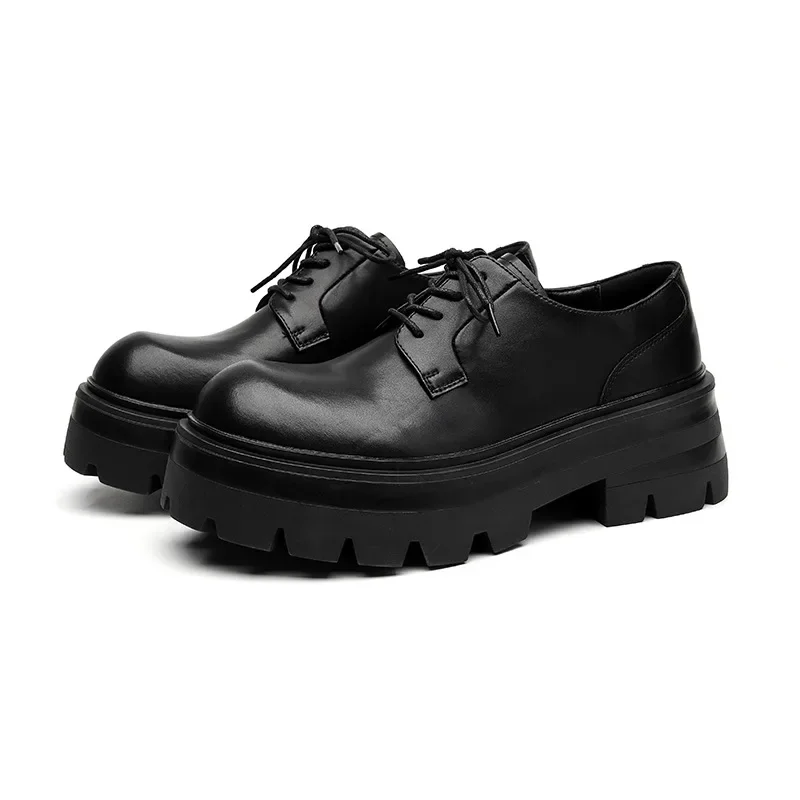 Fashion Derby Platform Shoes for Men Leather Men's Dress Shoes British Style Thick Soles Groom Wedding Shoes Zapatos De Hombre
Fashion Derby Platform Shoes for Men Leather Men's Dress Shoes British Style Thick Soles Groom Wedding Shoes Zapatos De Hombre