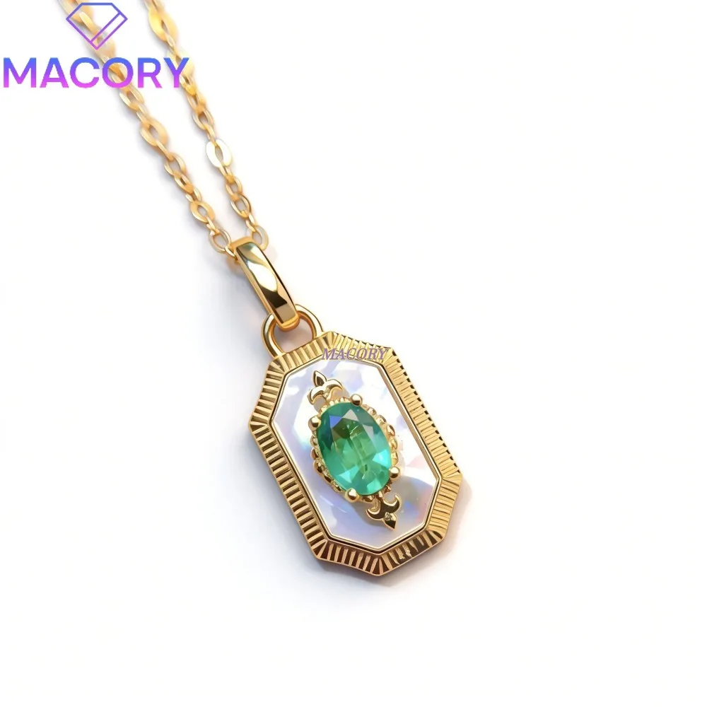 New Women's Emerald Necklace S925 Sterling Silver Female Jewelry Valentine's Day Christmas Anniversary Gift First Choice
New Women's Emerald Necklace S925 Sterling Silver Female Jewelry Valentine's Day Christmas Anniversary Gift First Choice