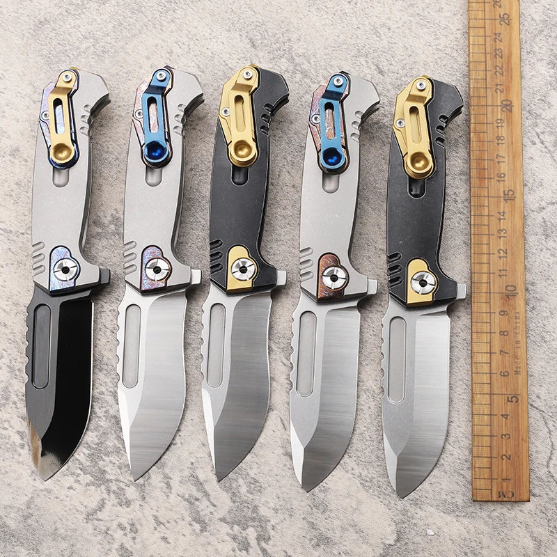 10CR15MOVCO Steel Blade Titanium Alloy Folding Fruit Knife Outdoor Camping EDC Practical Tool Daily Carrying Tool
10CR15MOVCO Steel Blade Titanium Alloy Folding Fruit Knife Outdoor Camping EDC Practical Tool Daily Carrying Tool