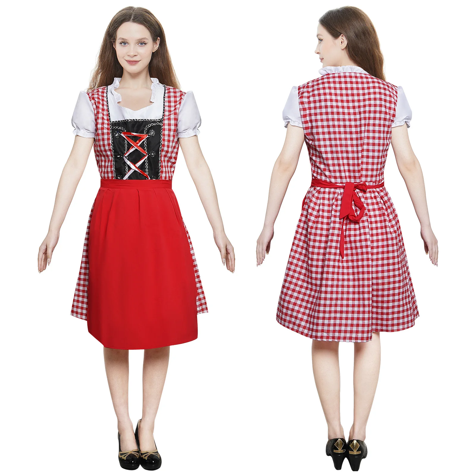 Red Plaid Beer Women's Dress Coswear Carnival Makeup Ball Dress Cosplay Costume
Red Plaid Beer Women's Dress Coswear Carnival Makeup Ball Dress Cosplay Costume