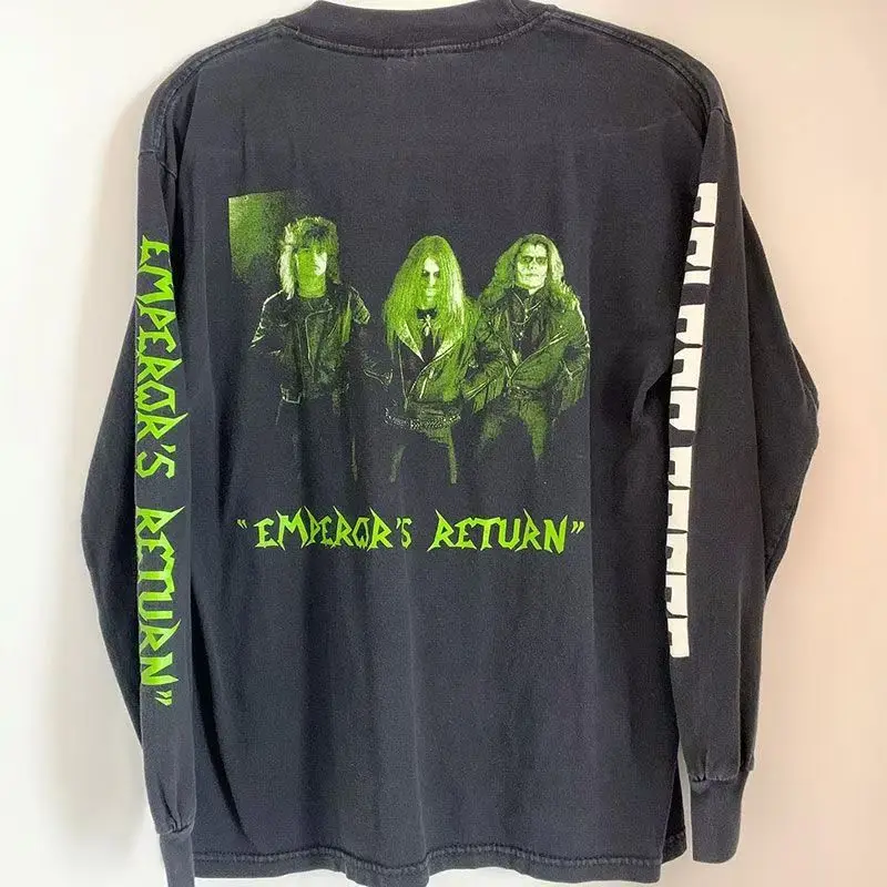 Y2k мужские топы, винтажная футболка с графическим принтом, повседневная футболка большого размера с длинными рукавами, хлопковый топ с принтом, удобная стильная одежда унисекс
Y2k мужские топы, винтажная футболка с графическим принтом, повседневная футболка большого размера с длинными рукавами, хлопковый топ с принтом, удобная стильная одежда унисекс