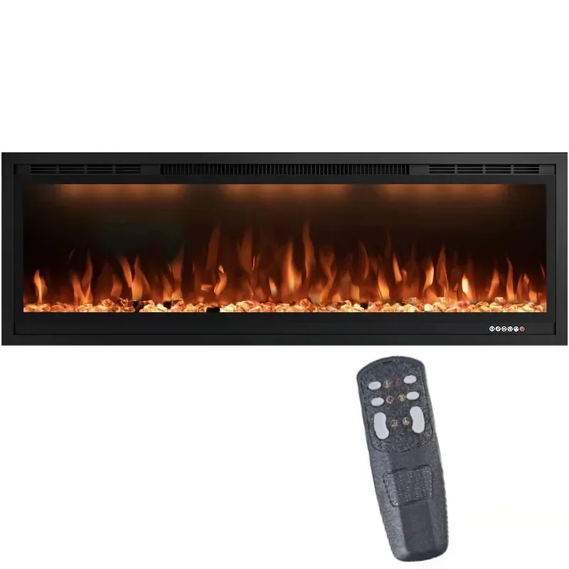 42-Inch Modern Electric Fireplace Heater Recessed and Wall-Mounted for Household and Hotel Use Hot Sale
42-Inch Modern Electric Fireplace Heater Recessed and Wall-Mounted for Household and Hotel Use Hot Sale
