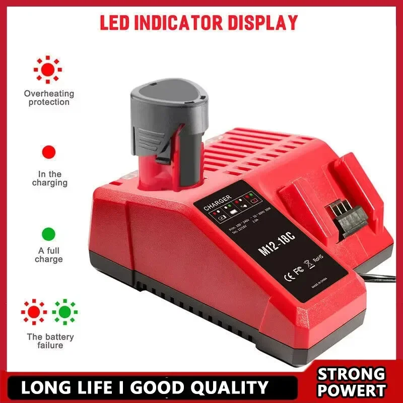 Replace 3A 12V 14V 18V Rapid Fast Li-Ion Charger Fit For Milwaukee M12-18C Dual Port Multi-Voltage Lithium-Ion Battery M12 M18
Replace 3A 12V 14V 18V Rapid Fast Li-Ion Charger Fit For Milwaukee M12-18C Dual Port Multi-Voltage Lithium-Ion Battery M12 M18