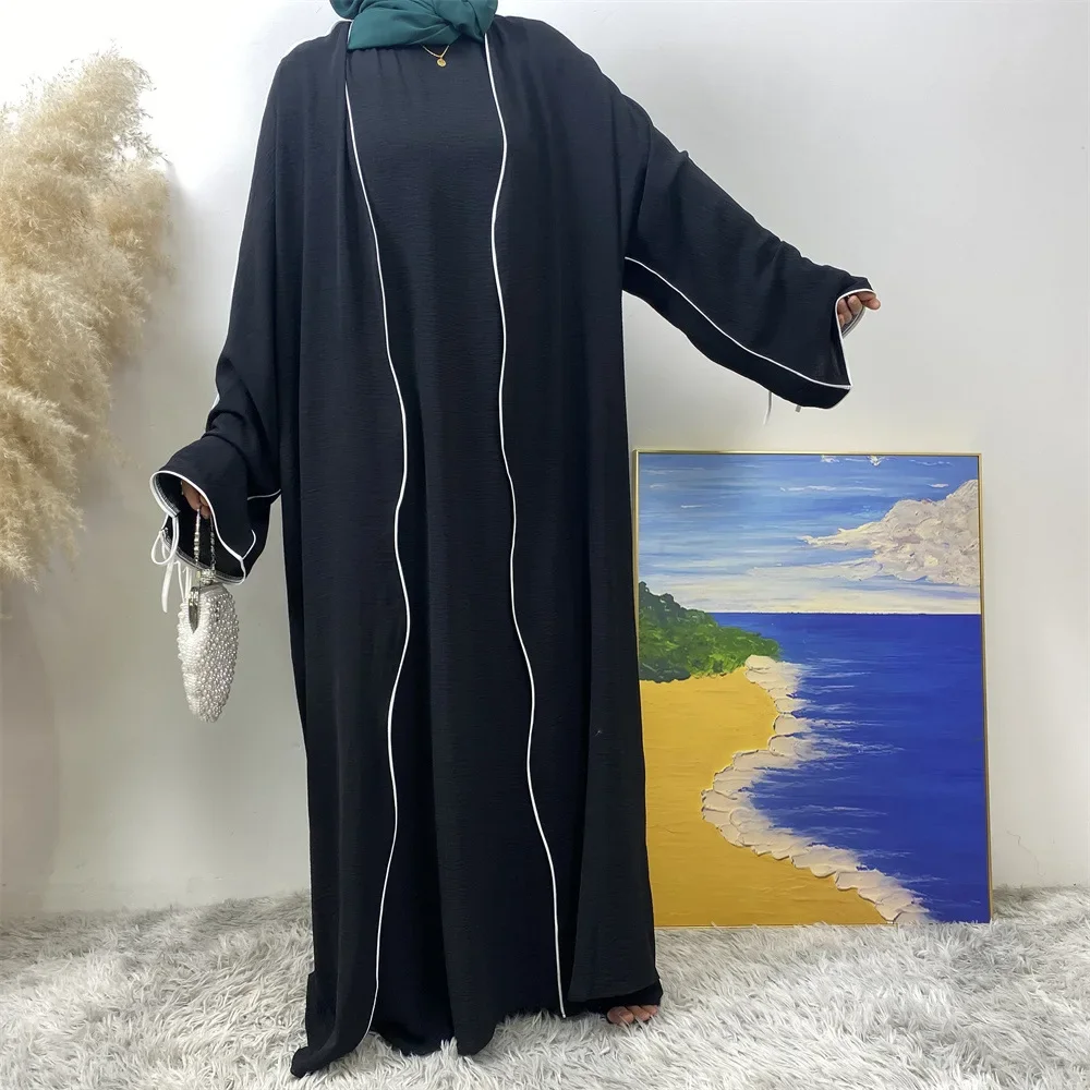 Sleeveless Dress & Women's Open Loose Fashion Muslim Suit Abaya Cardigan Robe 2 Piece Clothes Set
Sleeveless Dress & Women's Open Loose Fashion Muslim Suit Abaya Cardigan Robe 2 Piece Clothes Set