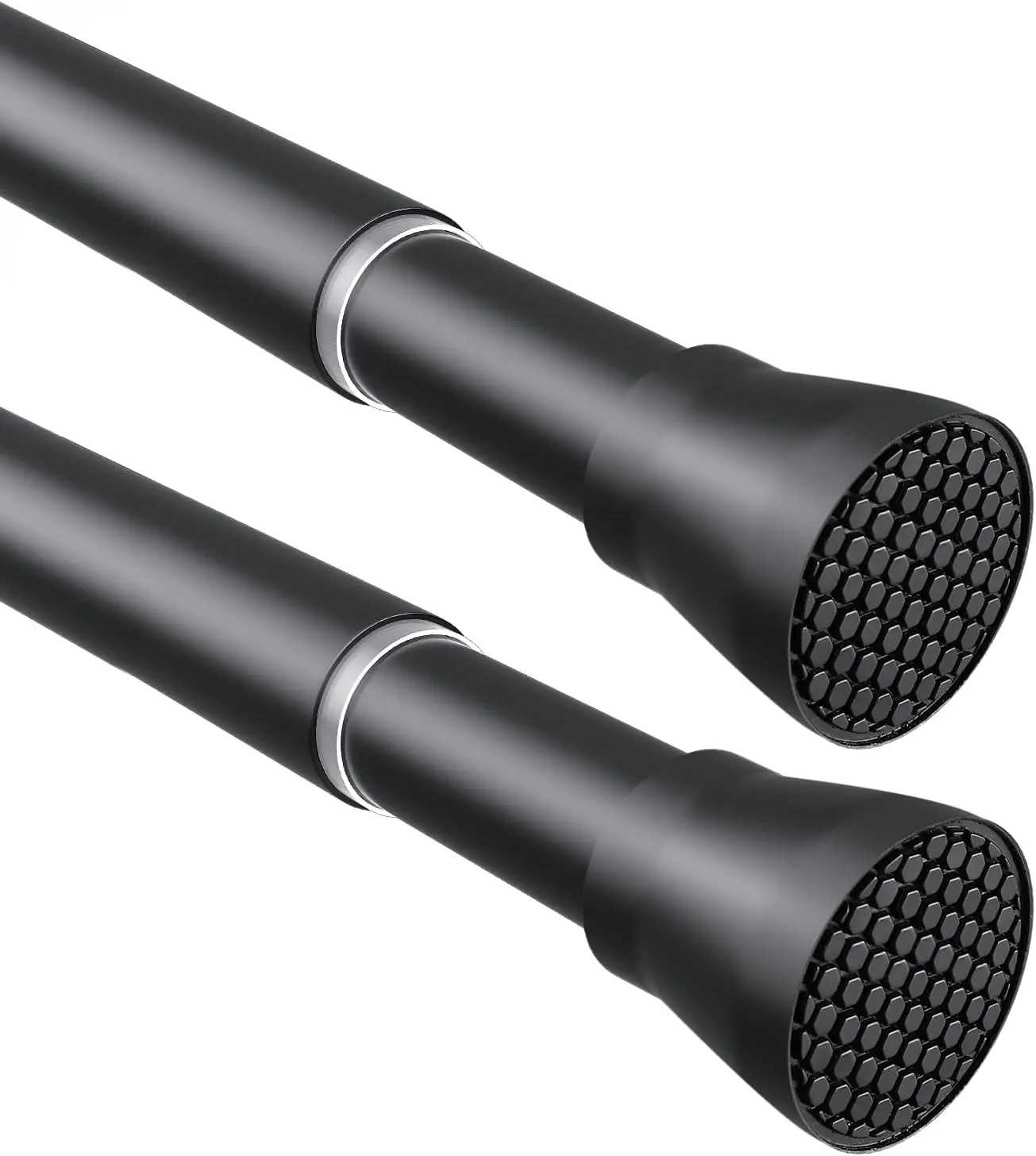 Adjustable Tension Curtain Rod, 2-Pack Black Spring Rod for Windows 28-48 Inch, No Drilling Non-Slip
Adjustable Tension Curtain Rod, 2-Pack Black Spring Rod for Windows 28-48 Inch, No Drilling Non-Slip