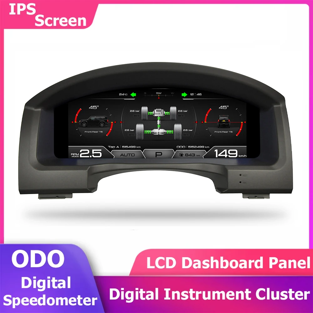 12.3''Car Digital Virtual Cockpit Speedometer Instrument Gauge Cluster For Toyota Land Cruiser 200 LC200 LCD Dashboard Panel ODO
12.3''Car Digital Virtual Cockpit Speedometer Instrument Gauge Cluster For Toyota Land Cruiser 200 LC200 LCD Dashboard Panel ODO