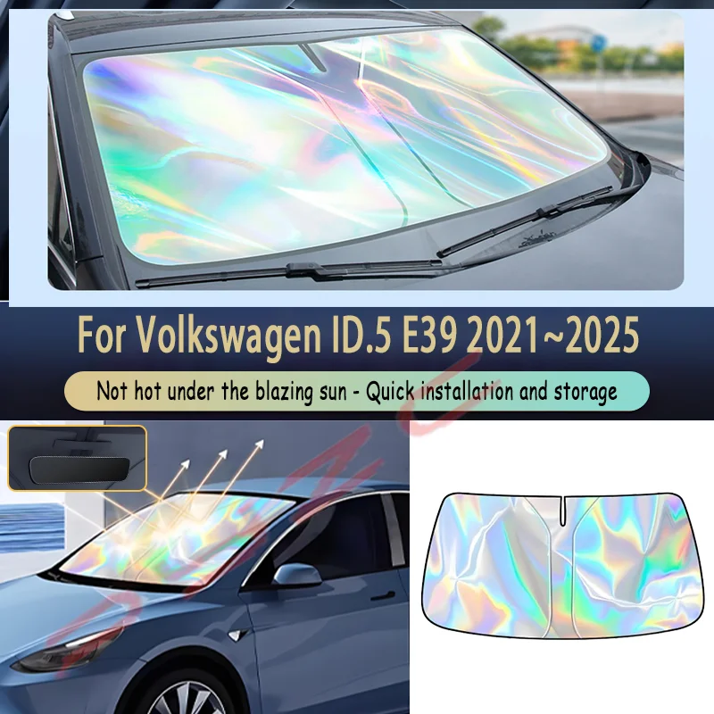 Auto Parts For Volkswagen ID.5 E39 2021~2025 Car Front Window Sun Visor Blocks UV Refletive Parasol Sunshade Protector Cover
Auto Parts For Volkswagen ID.5 E39 2021~2025 Car Front Window Sun Visor Blocks UV Refletive Parasol Sunshade Protector Cover