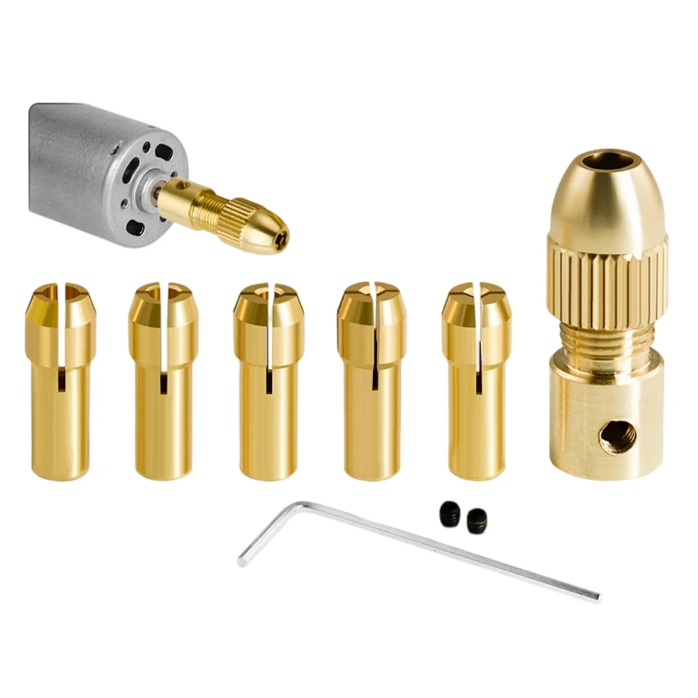 6piece/Set Drill Collet Chuck 0.5-3mm Brass Chucks Adapter For Precision PCB & Versatile Drilling Power Tool Accessories
6piece/Set Drill Collet Chuck 0.5-3mm Brass Chucks Adapter For Precision PCB & Versatile Drilling Power Tool Accessories