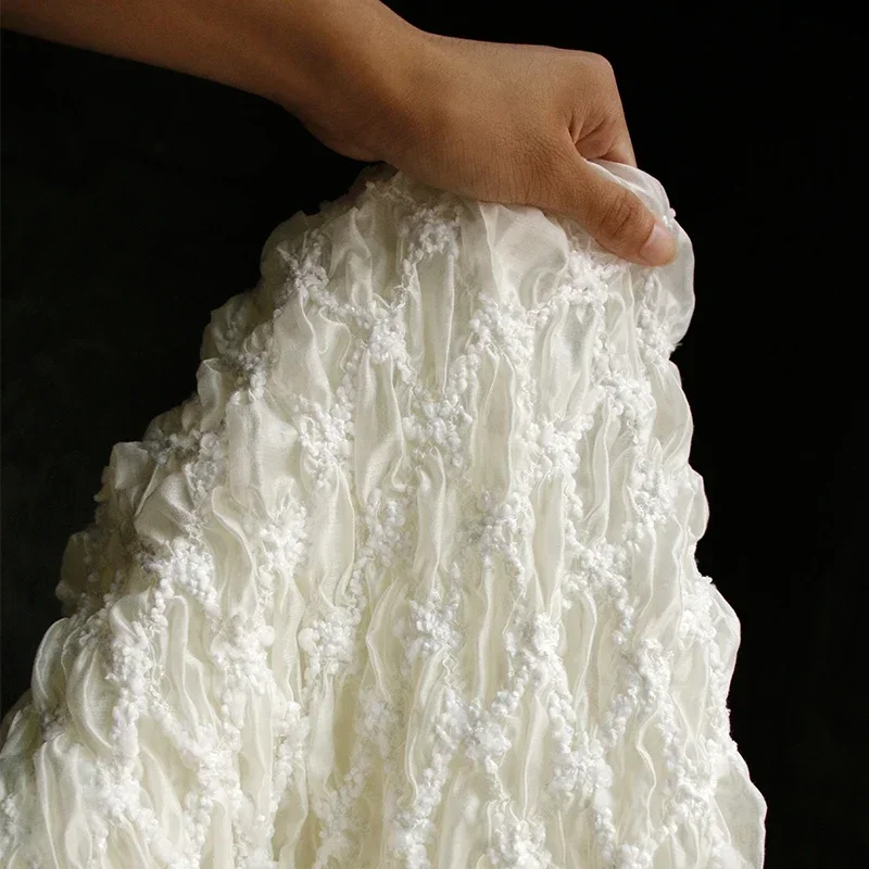 Puff Beige Pleated Elastic Original Fabric Transformation Dress Stage Style DIY Clothing Designer Fabric
Puff Beige Pleated Elastic Original Fabric Transformation Dress Stage Style DIY Clothing Designer Fabric