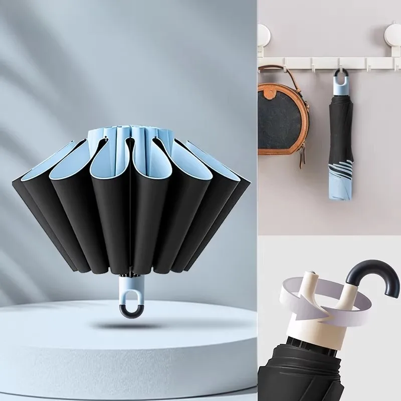 Зонт обратного сложения с 10 усиленными спицами и кольцевой застежкой, защита от УФ-излучения, большой размер для двоих, портативный для ежедневных поездок
Зонт обратного сложения с 10 усиленными спицами и кольцевой застежкой, защита от УФ-излучения, большой размер для двоих, портативный для ежедневных поездок