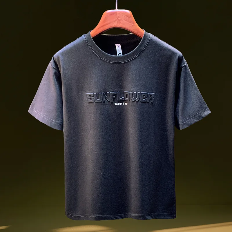 Short sleeved T-shirt men's summer 2025 new American fashion brand T-shirt large loose five quarter sleeved top
Short sleeved T-shirt men's summer 2025 new American fashion brand T-shirt large loose five quarter sleeved top