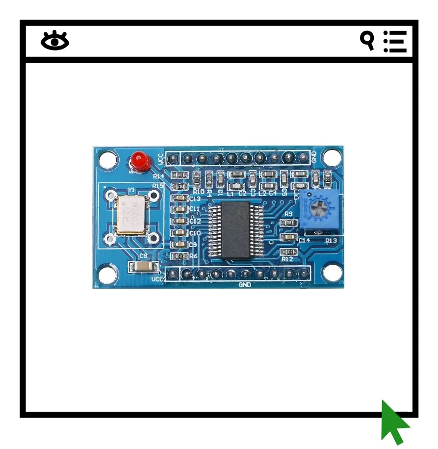 AD9851 DDS signal generator module sine wave square wave generator module testing equipment
AD9851 DDS signal generator module sine wave square wave generator module testing equipment
