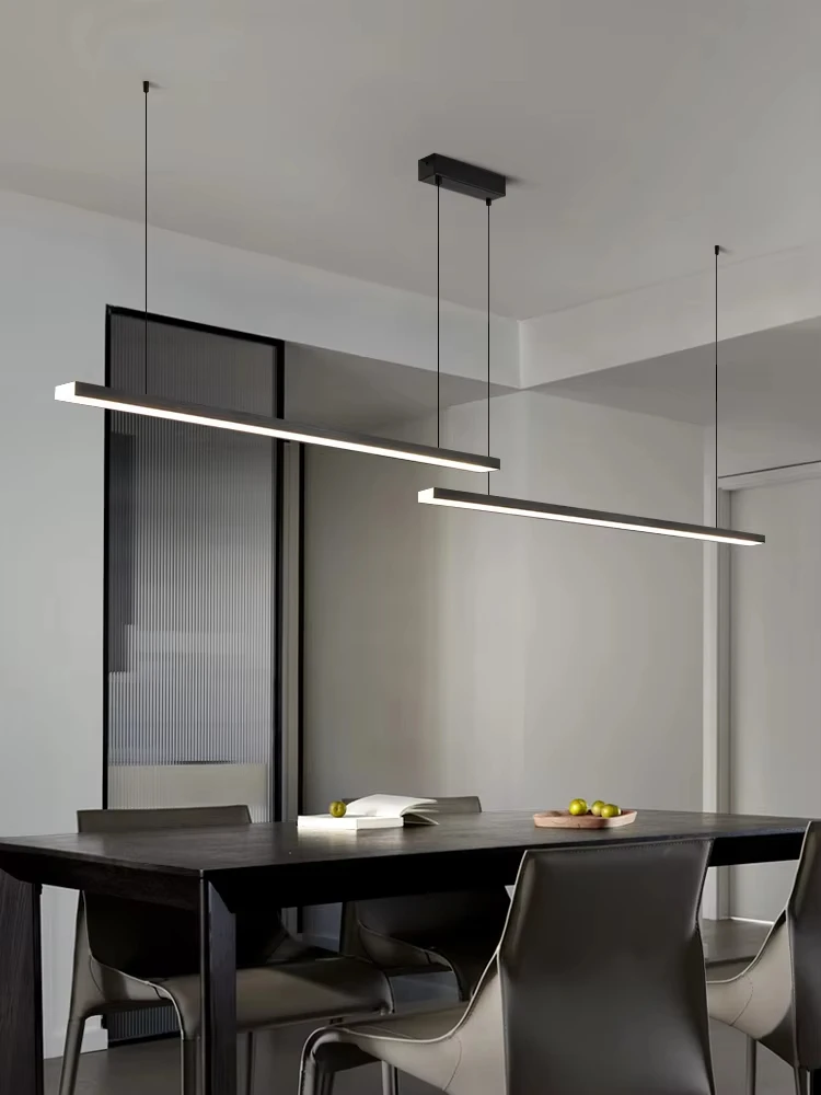 LED Pendant light long restaurant chandelier modern minimalist office lighting Nordic bar table lamps Kitchen Island lamp black
LED Pendant light long restaurant chandelier modern minimalist office lighting Nordic bar table lamps Kitchen Island lamp black