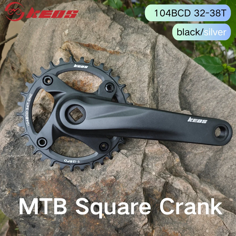 KEOS Crankset Bicycle Square Crank 104 BCD PositiveNegative Tooth Aluminum Alloy Square Spindle 170mm 32T–38T Bicycle Parts
KEOS Crankset Bicycle Square Crank 104 BCD PositiveNegative Tooth Aluminum Alloy Square Spindle 170mm 32T–38T Bicycle Parts