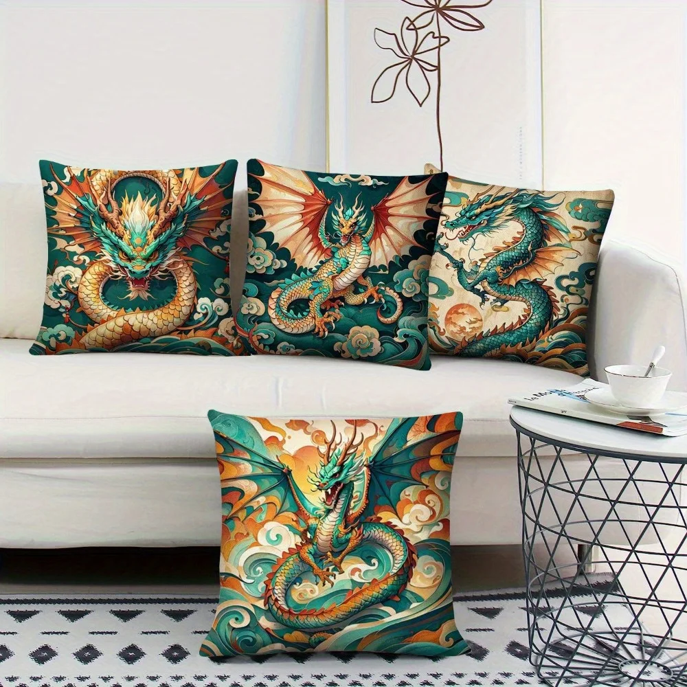 4pcs Lively dragon pattern Single-sided printing Short plush Suitable for living rooms bedrooms sofas (excluding pillow cores)
4pcs Lively dragon pattern Single-sided printing Short plush Suitable for living rooms bedrooms sofas (excluding pillow cores)
