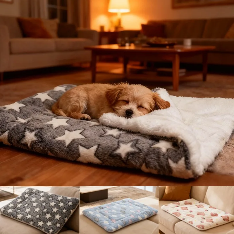 Winter Thick Soft Velvet Cat Blanket Warm in Winter Can Be Covered or Padded Dog and Cat Sleeping Mat Multi Size Pet Supplies
Winter Thick Soft Velvet Cat Blanket Warm in Winter Can Be Covered or Padded Dog and Cat Sleeping Mat Multi Size Pet Supplies