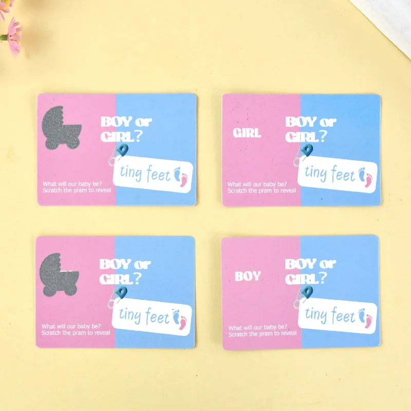 24pcs Newborn Boy or Girl Gender Disclosure Card Girl Boy Birthday Baby Shower Baptism Party Decoration Supplies
24pcs Newborn Boy or Girl Gender Disclosure Card Girl Boy Birthday Baby Shower Baptism Party Decoration Supplies