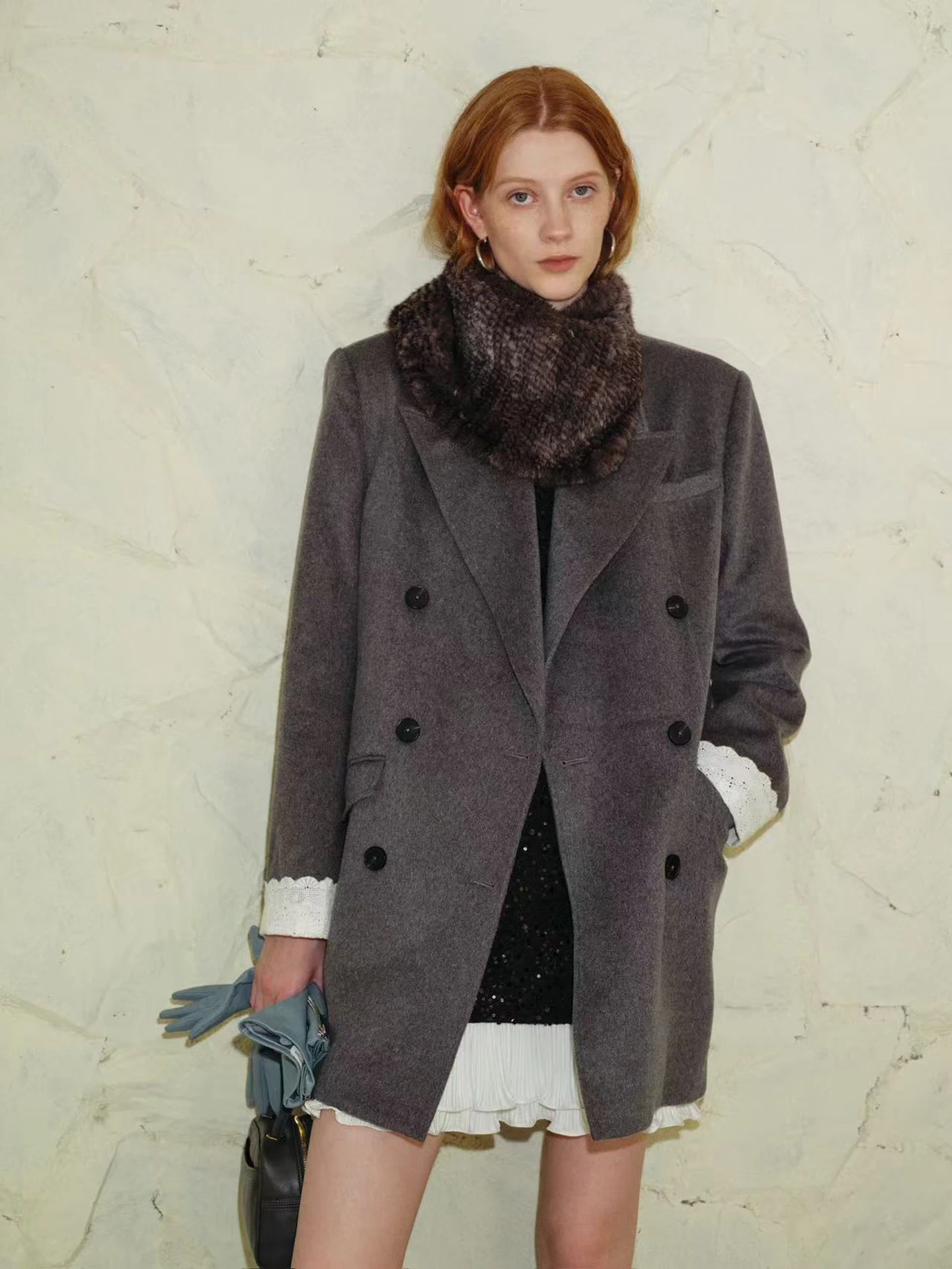 Sli Oversize Commute Wool Camere Coat Detachable Lace Cuffs Retro Straight Leg Length Sve Mid-Length Winter Thiened
Sli Oversize Commute Wool Camere Coat Detachable Lace Cuffs Retro Straight Leg Length Sve Mid-Length Winter Thiened