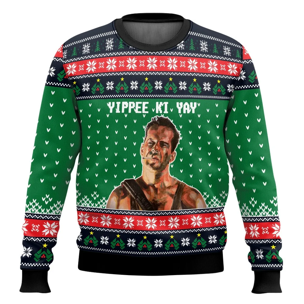 Die Hard Movie Autumn and Winter New 3D Print Ugly Christmas New Men's Women's Pullovers Couple Outdoor Party Casual Wear
Die Hard Movie Autumn and Winter New 3D Print Ugly Christmas New Men's Women's Pullovers Couple Outdoor Party Casual Wear