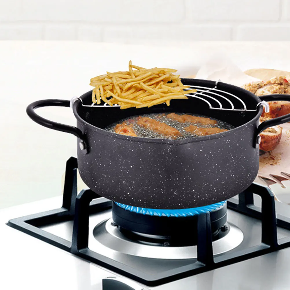 Frying Pot Deep Fryer With Detachable Filter Premium Iron Pan For Oil Draining Fast Heating Compatible Gas Induction Stove Mini
Frying Pot Deep Fryer With Detachable Filter Premium Iron Pan For Oil Draining Fast Heating Compatible Gas Induction Stove Mini