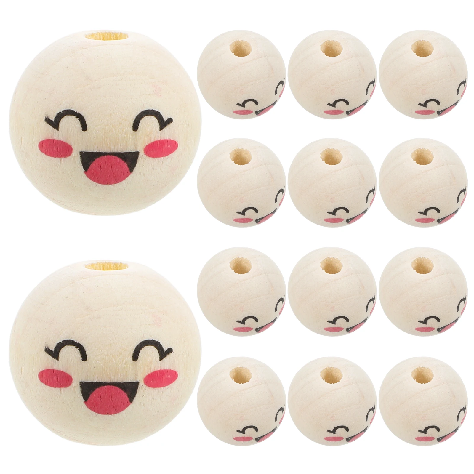 50 Pcs Face Wooden Beads Colored Shaped Heads Handmade DIY Jewelry Crafting Wooden Smile Face Beads Round Wood Accessories
50 Pcs Face Wooden Beads Colored Shaped Heads Handmade DIY Jewelry Crafting Wooden Smile Face Beads Round Wood Accessories