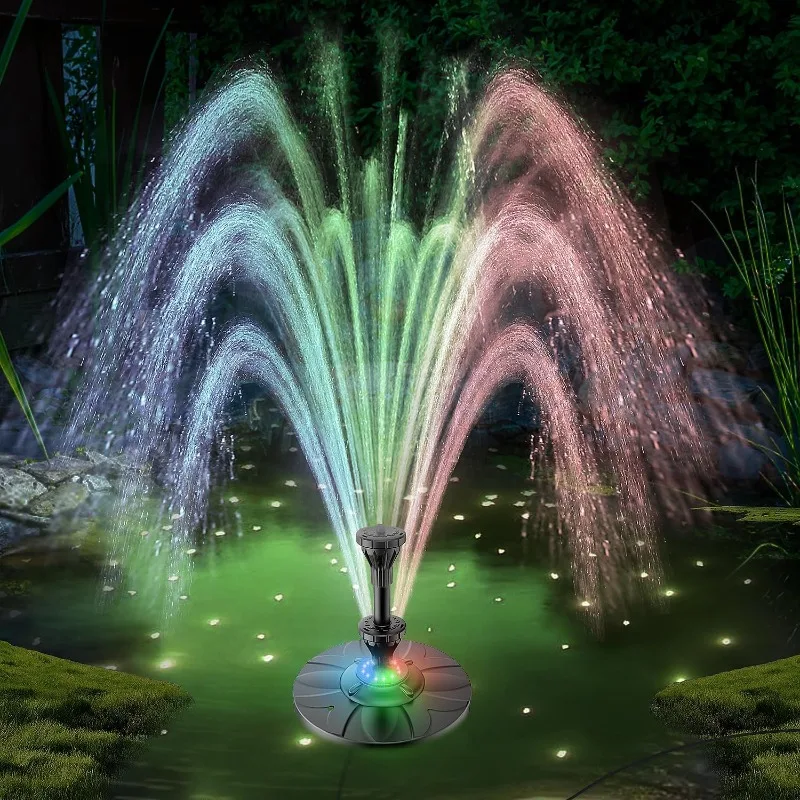 【Popular】Electric Floating Pond Fountain With Colorful LED Lights Built In Filter System Waterfall Pump For Above Ground Pool
【Popular】Electric Floating Pond Fountain With Colorful LED Lights Built In Filter System Waterfall Pump For Above Ground Pool