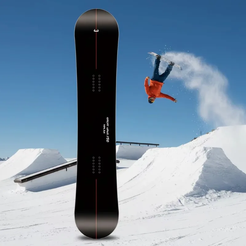 Portable Travel Friendly Snowboard for Adult Winter Sports Carbon Fiber Poplar Wood Construction 145cm Length Asymmetrical Hem
Portable Travel Friendly Snowboard for Adult Winter Sports Carbon Fiber Poplar Wood Construction 145cm Length Asymmetrical Hem