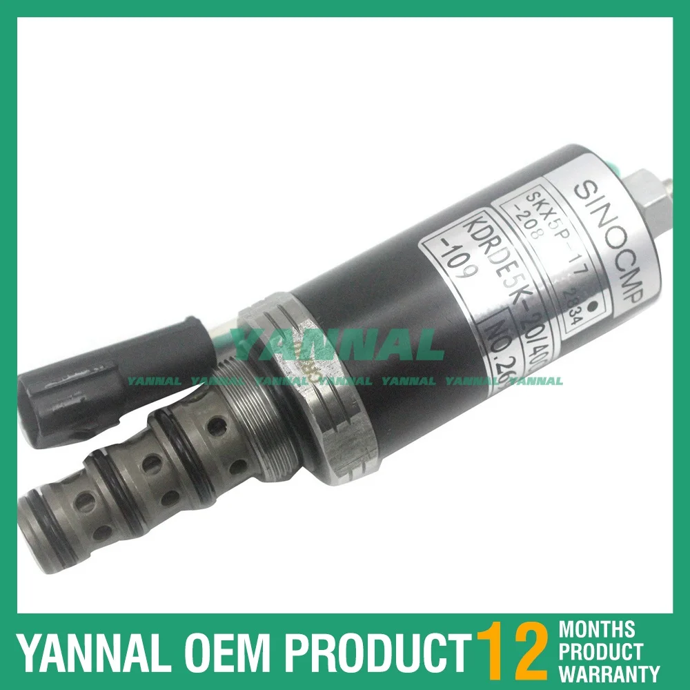 Made in China KDRDE5K-20/40C07-109 Solenoid Valve For Kobelco SK200-6E Hyundai R215-7 Parts
Made in China KDRDE5K-20/40C07-109 Solenoid Valve For Kobelco SK200-6E Hyundai R215-7 Parts