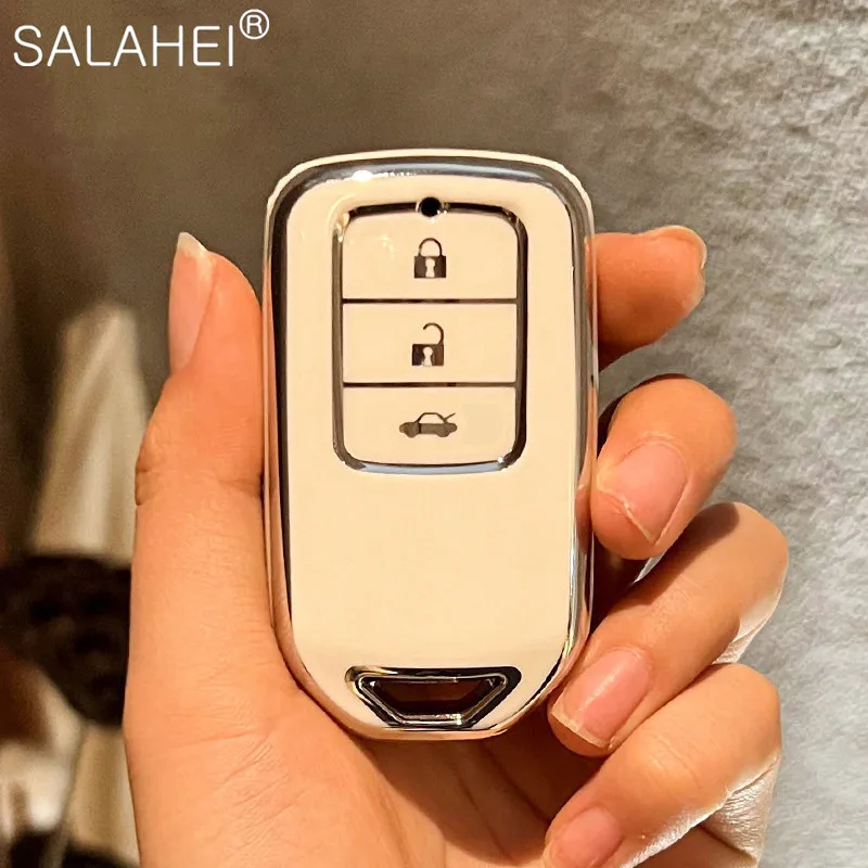 Full Cover Soft TPU Car Key Case For Honda Crv Fit Xrv Crider Vezel Jade Spirior 9 Accord 3 Buttons Protection Auto Accessories
Full Cover Soft TPU Car Key Case For Honda Crv Fit Xrv Crider Vezel Jade Spirior 9 Accord 3 Buttons Protection Auto Accessories