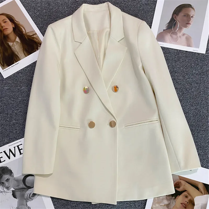 Spring and Autumn Blazers Jacket Women Korean Fashion Trend Loose Long Sleeve Double Breasted Luxury Suit Jacket Tops Coat
Spring and Autumn Blazers Jacket Women Korean Fashion Trend Loose Long Sleeve Double Breasted Luxury Suit Jacket Tops Coat