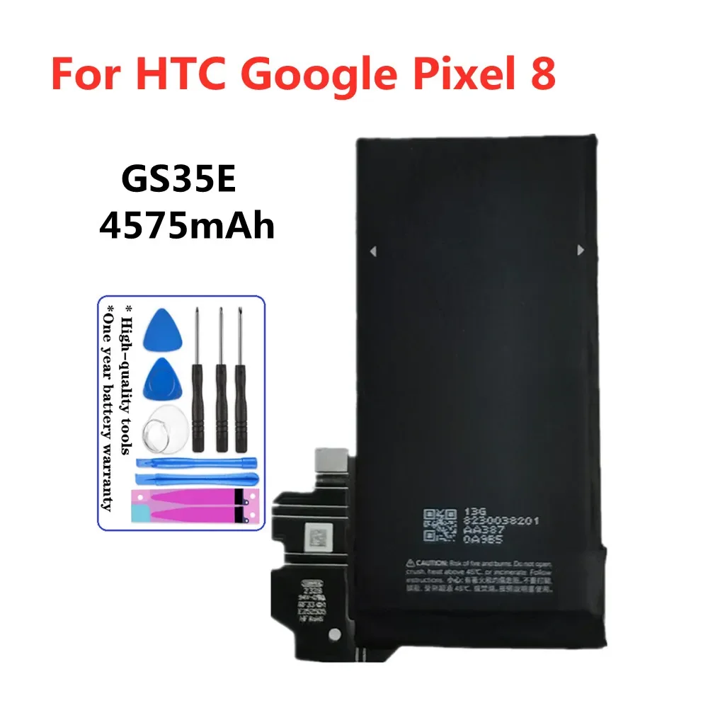 GS35E Оригинальный аккумулятор высокого качества для HTC Google Pixel 8 Pixel 8 Аккумуляторы для телефонов 4575 мАч
GS35E Оригинальный аккумулятор высокого качества для HTC Google Pixel 8 Pixel 8 Аккумуляторы для телефонов 4575 мАч