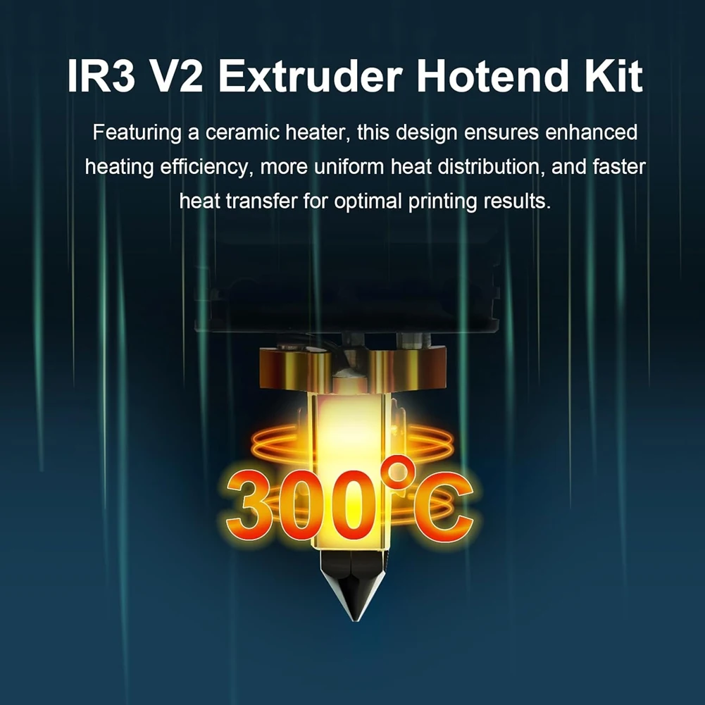 COFA IR3 V2 Extruder Hotend Set, Dual Gear Direct Drive Extruder Direct Extrusion Kit for Conveyor Belt 3D Printer IR3 V2
COFA IR3 V2 Extruder Hotend Set, Dual Gear Direct Drive Extruder Direct Extrusion Kit for Conveyor Belt 3D Printer IR3 V2