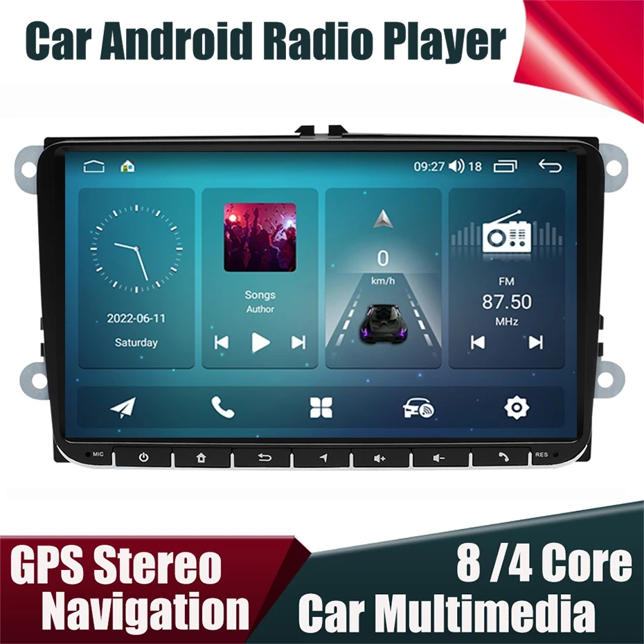 9 дюймов Android 12 Автомобильный радиоплеер для VW POLO Golf Jetta Tiguan Passat Touran Caddy Carplay мультимедийная система GPS-навигации
9 дюймов Android 12 Автомобильный радиоплеер для VW POLO Golf Jetta Tiguan Passat Touran Caddy Carplay мультимедийная система GPS-навигации