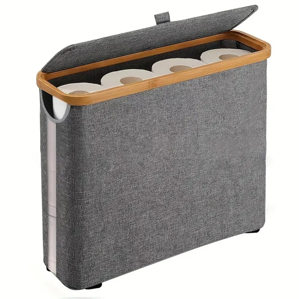 Toilet Paper Basket with Elegant Style Oxford Cloth Material for Bathroom Use Holds 12 Rolls Supports Organized Layout
Toilet Paper Basket with Elegant Style Oxford Cloth Material for Bathroom Use Holds 12 Rolls Supports Organized Layout