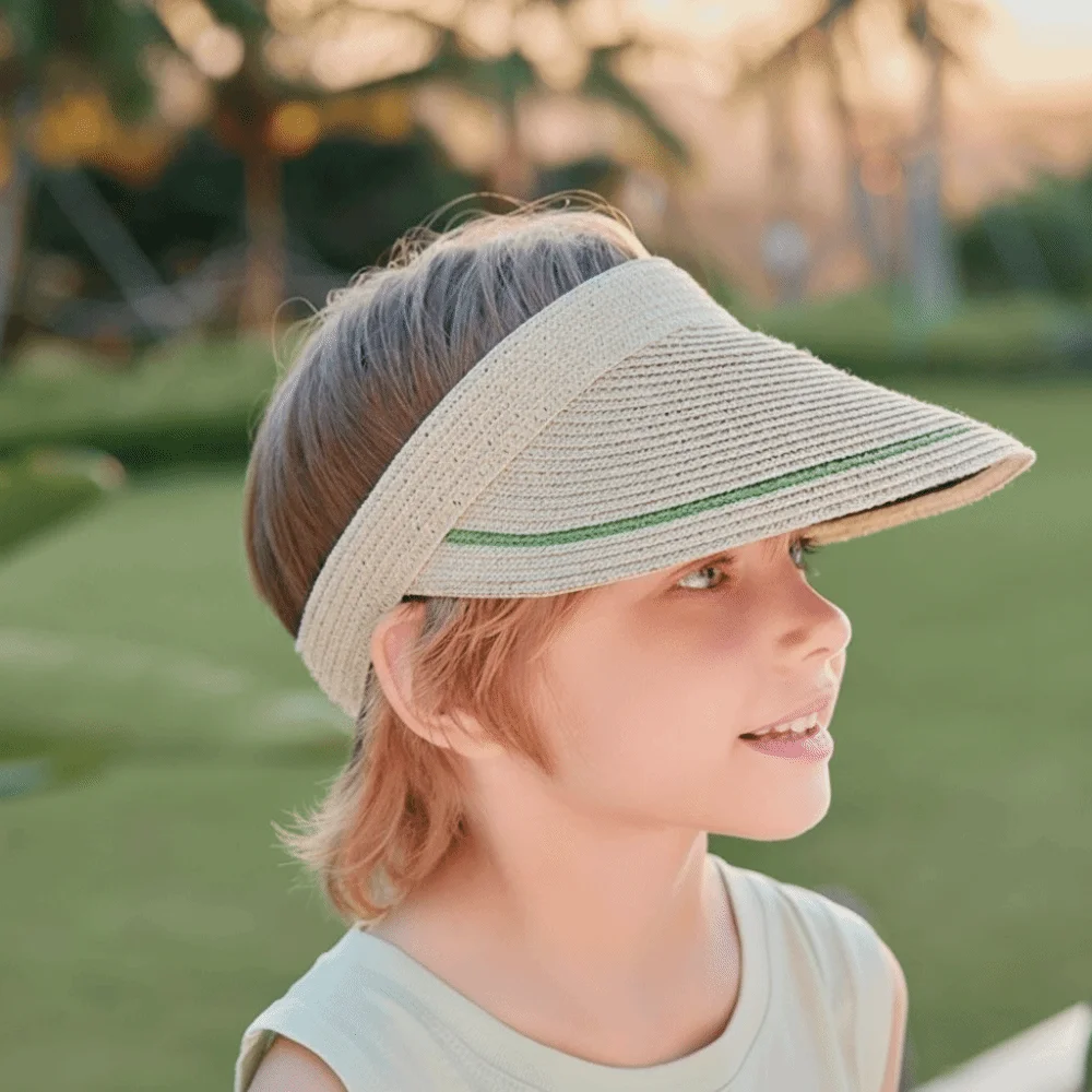 Lightweight Bare Top Sunshade Cap Wide Brim Sun Protection Straw Children's Hat UPF2000+ Travel Sun Hat Age 3-10 Years
Lightweight Bare Top Sunshade Cap Wide Brim Sun Protection Straw Children's Hat UPF2000+ Travel Sun Hat Age 3-10 Years
