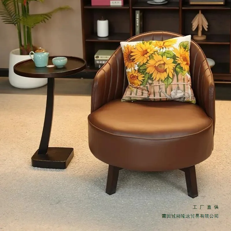 HYS Flowering Surrounded Back Chair Single Rotating Sofa Chair Slack Living Room Balcony Home Retro Light Luxury Leather Chair
HYS Flowering Surrounded Back Chair Single Rotating Sofa Chair Slack Living Room Balcony Home Retro Light Luxury Leather Chair
